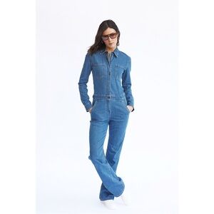 Rulebreaker Long-Sleeve Denim Jumpsuit